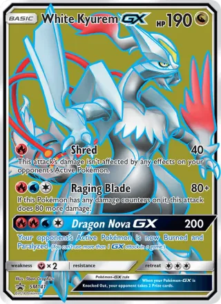 White Kyurem GX #SM141 · SM Black Star Promos Pokémon card