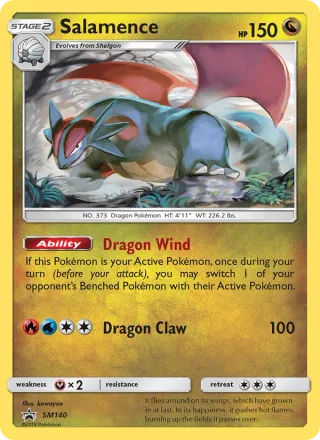 Salamence #SM140 · SM Black Star Promos Pokémon card
