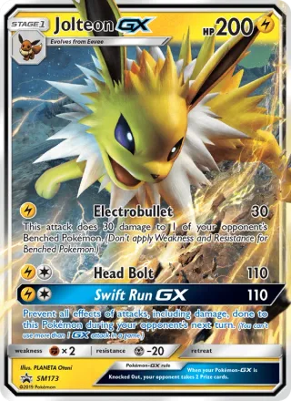 Jolteon GX #SM173 · SM Black Star Promos Pokémon card