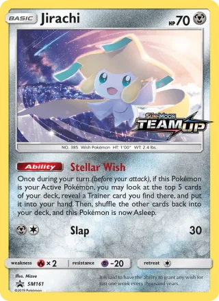 Jirachi #SM161 · SM Black Star Promos Pokémon card