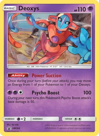 Deoxys #SM164 · SM Black Star Promos Pokémon card