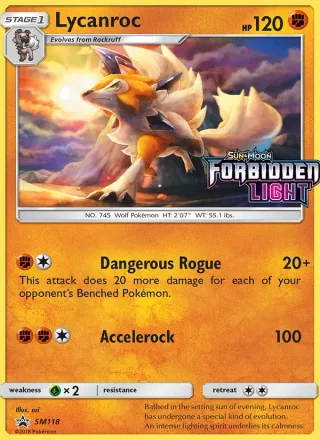 Lycanroc #SM118 · SM Black Star Promos Pokémon card