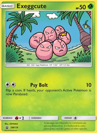 Exeggcute #SM119 · SM Black Star Promos Pokémon card