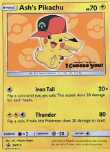 Ash's Pikachu · SM Black Star Promos Pokémon card