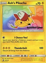 Ash's Pikachu · SM Black Star Promos Pokémon card