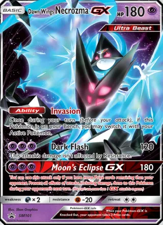 Dawn Wings Necrozma GX #SM101 · SM Black Star Promos Pokémon card