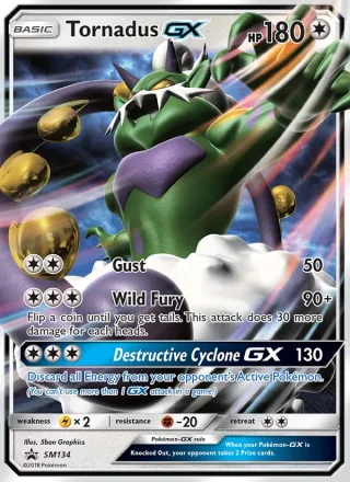 Tornadus GX #SM134 · SM Black Star Promos Pokémon card