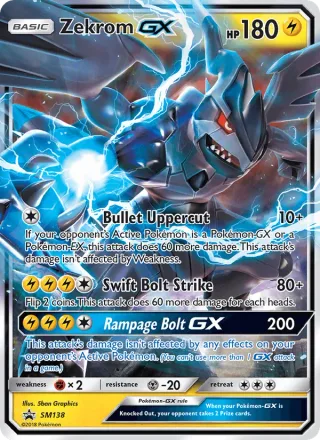 Zekrom GX #SM138 · SM Black Star Promos Pokémon card