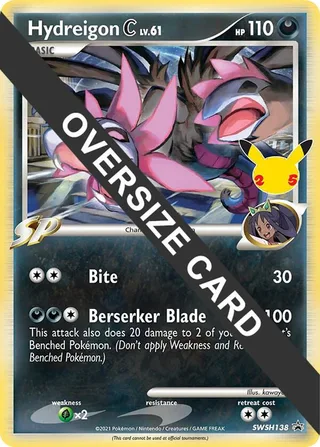 Hydreigon C - SWSH138 #SWSH138 · Jumbo cards Pokémon card