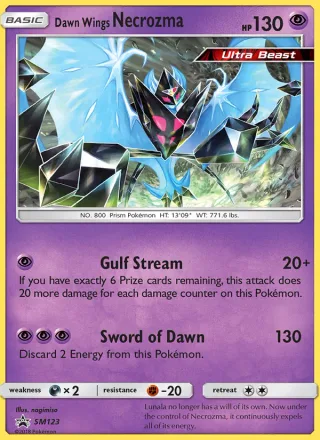 Dawn Wings Necrozma #SM123 · SM Black Star Promos Pokémon card