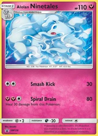 Alolan Ninetales #SM128 · SM Black Star Promos Pokémon card