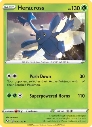 Heracross #6 · Rebel Clash Pokémon card