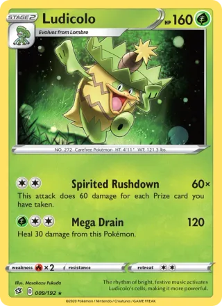 Ludicolo #9 · Rebel Clash Pokémon card