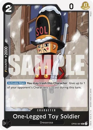 One-Legged Toy Soldier (Reprint) #OP05-081-reprint · Premium Booster -The Best- One Piece card