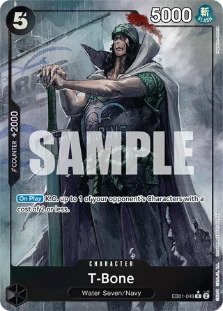T-Bone (Judge Pack Vol. 5) #EB01-049-judge-pack-vol-5 · One Piece Promotion Cards One Piece card