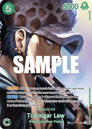 Trafalgar Law (SP) #OP01-047-sp · Kingdoms of Intrigue One Piece card