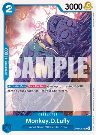 Monkey.D.Luffy #OP16-052 · The Time of Battle Release Event Cards One Piece card