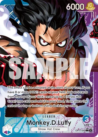 Monkey.D.Luffy (Alternate Art) #OP11-040-alternate-art · A Fist of Divine Speed One Piece card