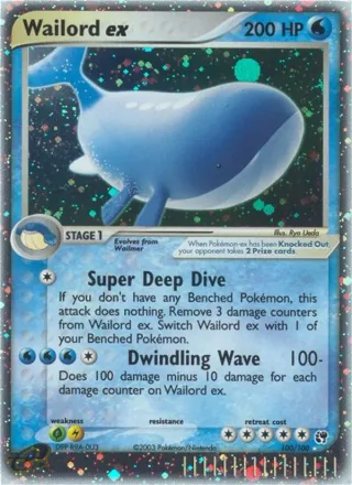 Wailord ex #100 · Sandstorm Pokémon card