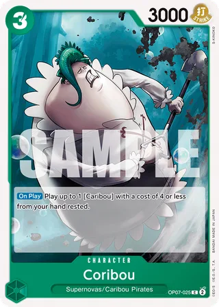 Coribou #OP07-025 · 500 Years in the Future Pre-Release Cards One Piece card