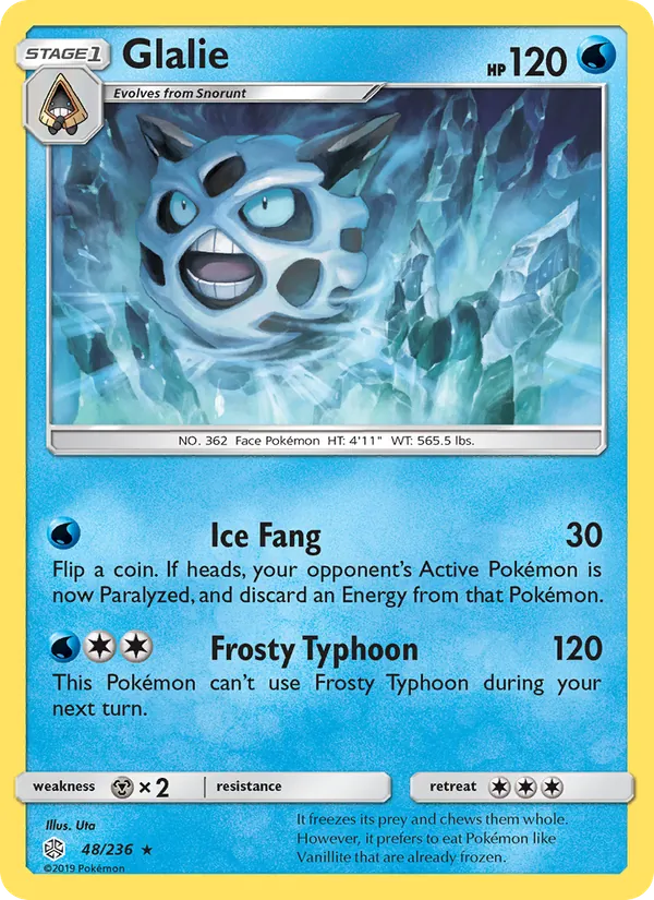 Glalie full card art