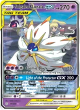 Solgaleo & Lunala GX · Cosmic Eclipse Pokémon card