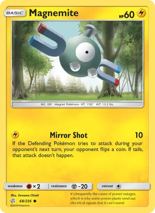 Magnemite #68 · Cosmic Eclipse Pokémon card
