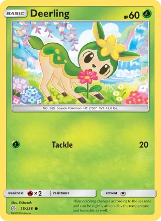 Deerling #15 · Cosmic Eclipse Pokémon card