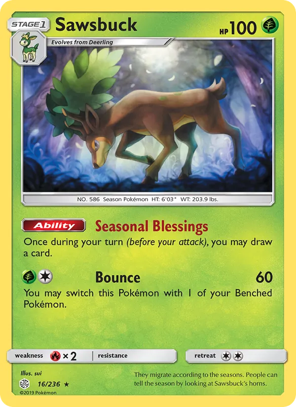 Sawsbuck full card art