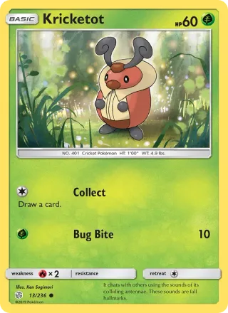 Kricketot #13 · Cosmic Eclipse Pokémon card