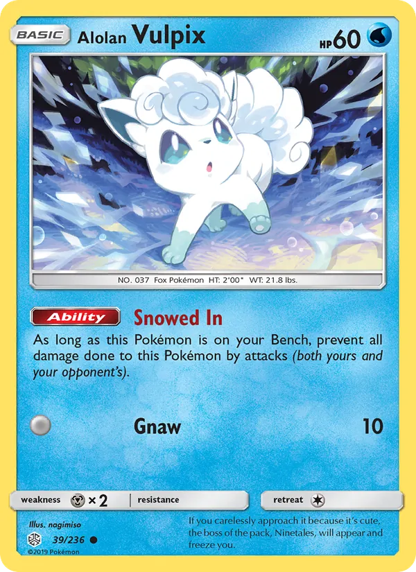 Alolan Vulpix full card art
