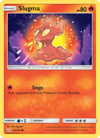 Slugma #26 · Cosmic Eclipse Pokémon card