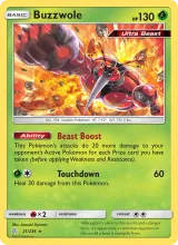 Buzzwole · Cosmic Eclipse Pokémon card