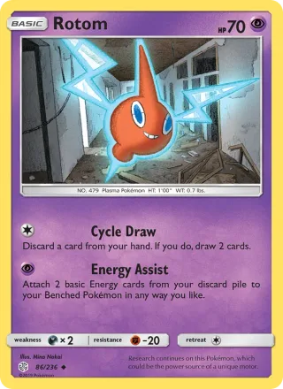 Rotom #86 · Cosmic Eclipse Pokémon card