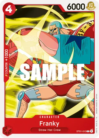 Franky #ST01-010 · ST-01: Starter Deck 1 Straw Hat Crew (Super Pre-Release Edition) One Piece card