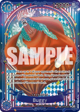 Buggy (SP) #OP09-051-sp · The Azure Sea's Seven One Piece card
