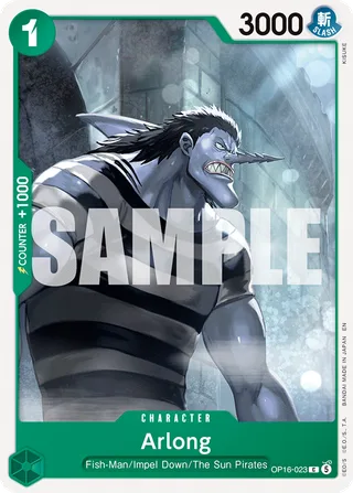 Arlong #OP16-023 · The Time of Battle Release Event Cards One Piece card