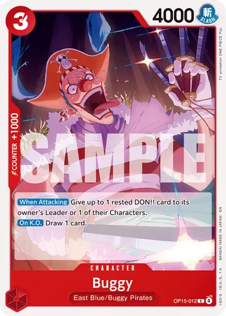 Buggy #OP15-012 · Adventure on Kami's Island One Piece card