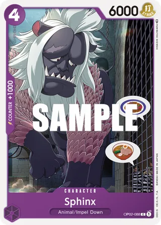 Sphinx #OP02-088 · Paramount War Pre-Release Cards One Piece card