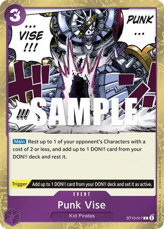 Punk Vise #ST10-017 · ST-10: Ultra Deck The Three Captains One Piece card