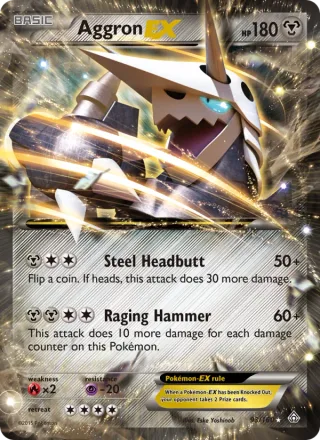 Aggron EX #93 · Primal Clash Pokémon card