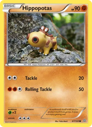 Hippopotas #87 · Primal Clash Pokémon card