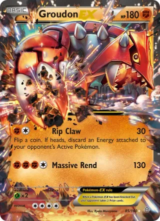 Groudon EX #85 · Primal Clash Pokémon card