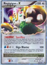 Regigigas · Stormfront Pokémon card