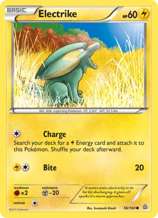 Electrike #59 · Primal Clash Pokémon card