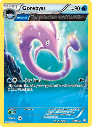 Gorebyss #52 · Primal Clash Pokémon card