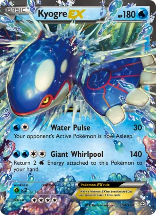 Kyogre EX #54 · Primal Clash Pokémon card