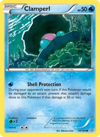 Clamperl #49 · Primal Clash Pokémon card