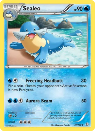 Sealeo #47 · Primal Clash Pokémon card