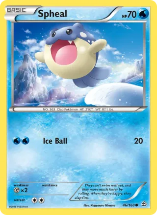 Spheal #46 · Primal Clash Pokémon card